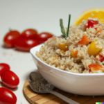 Salada com quinoa e legumes
