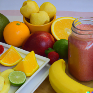 smoothie energizante de frutas